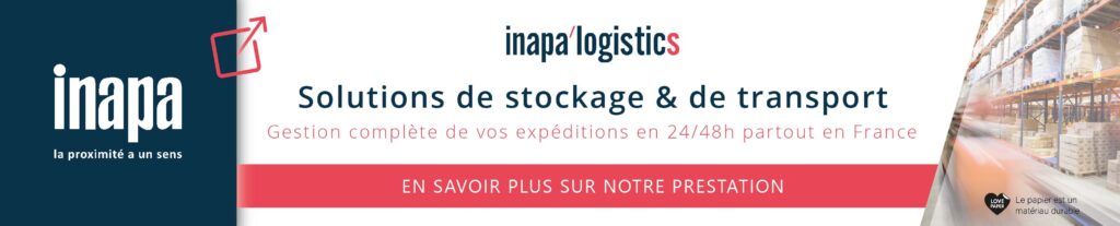 bannière promotionnelle du service inapa logistics